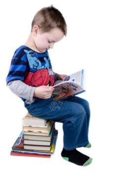 Preschooler reading
